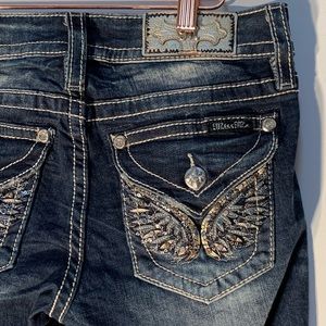 MISS ME Boot Stretch Jeans M3080B Dark blue